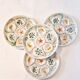 Interesting French porcelain oyster dish MBFA Pornic hand-painted marine M.