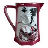 Pitcher in slip of saint-clément, storks model