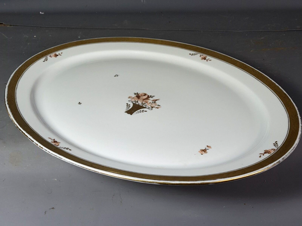 Plat porcelaine Royal Copenhague vers 1920-1935 48x36 cm SB2