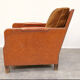 Leather and velvet club chair 1940/1950