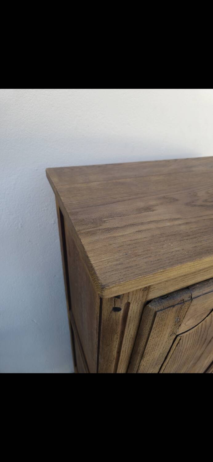 Louis XV jam jar in solid oak, 19th century, Aerogommer