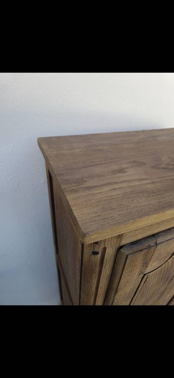 Confiturier Louis XV en chêne massif Aérogommer 19éme