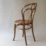 Chaise Bistrot cannée type Engelstuhl par Hofmann Autriche