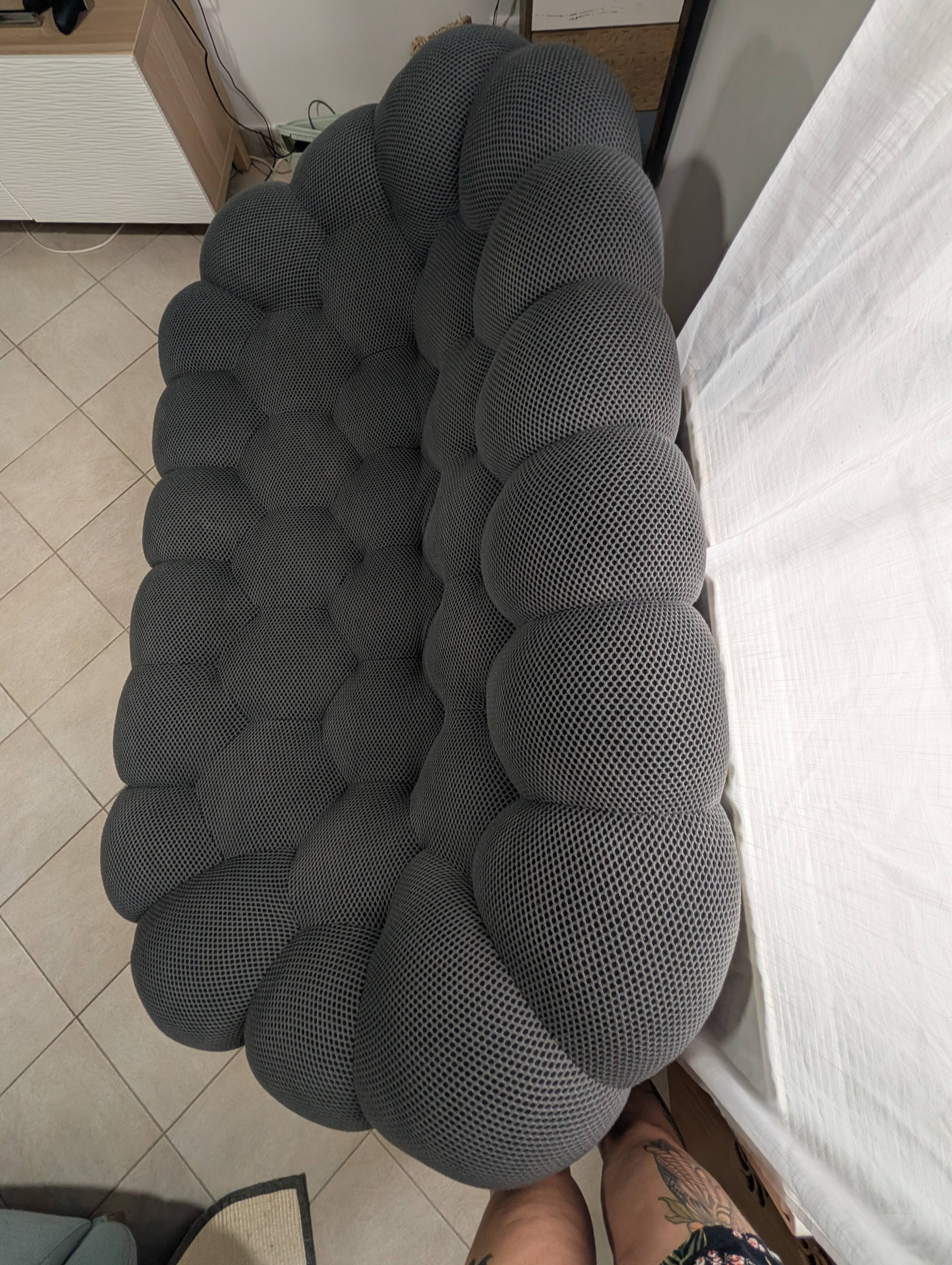 Bubble 2-seater sofa by Sacha Lakic for Roche Bobois – 3D Grey fabric