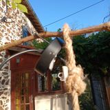 Natural rattan pendant light