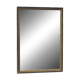 Mirror with black and gold frame, embossed vine leaves