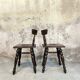 Pair of vintage Basque chairs