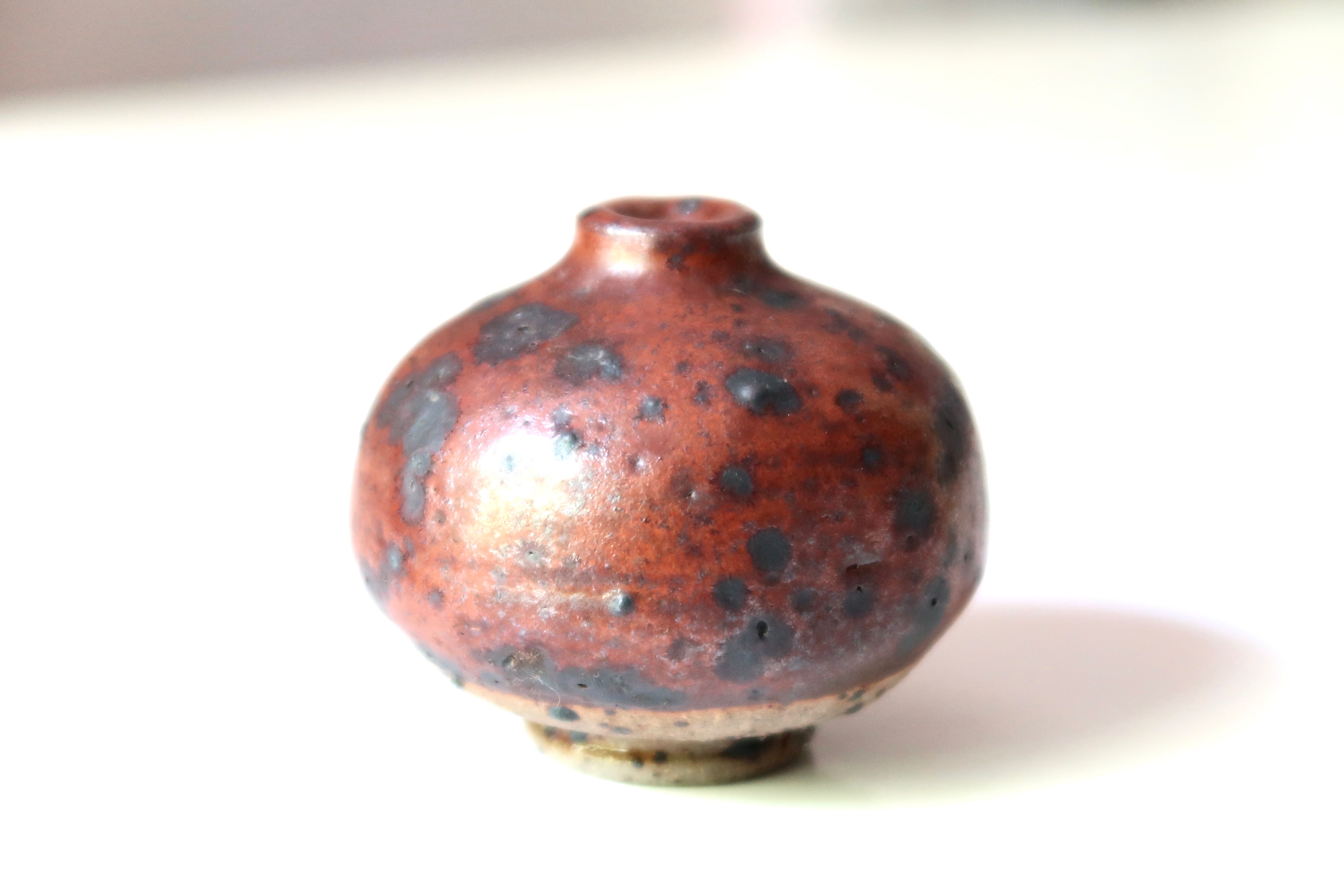 Pyrity sandstone ball vase, 70s