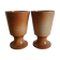 Duo de tasses mazagrans en grès Montgolfier vintage