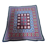 vintage crochet bedspread made of granny squares