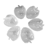 Set of 6 cups and fruit salad dish
