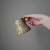 Pyrite stoneware mugs Jean-Pierre Prudhomme artisanal ceramics brutalist countryside decoration