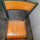 Ancienne chaise d'école de sciences en tube