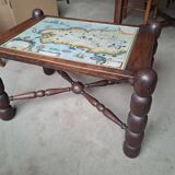 Old vintage rustic coffee table