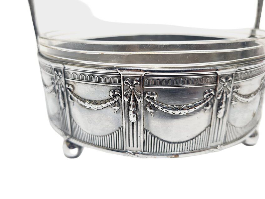 Antique Art Nouveau fruit basket, 1900s