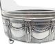 Antique Art Nouveau fruit basket, 1900s