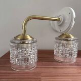 Paire d’appliques murales en verre