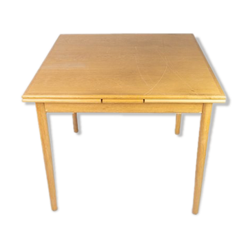 Table à manger extensible en chêne 60s