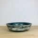 Round blue ceramic dish signed Arol Norway