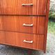 Vintage chest of drawers with 3 drawers in varnished teak