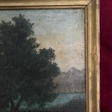 Old framed oil on panel “landscape”