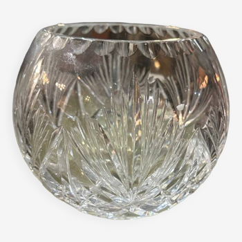 Vase rond en cristal