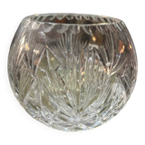 Round crystal vase