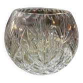 Round crystal vase