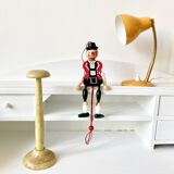 Articulated wooden puppet