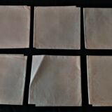 Linge de table nappe et six serviettes coton damassé rose pâle