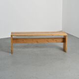 Banc en pin massif, Les Arcs, circa 1973