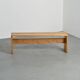Solid pine bench, Les Arcs, circa 1973
