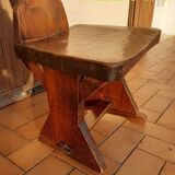 Lot of wooden mountain chairs, France 1950s