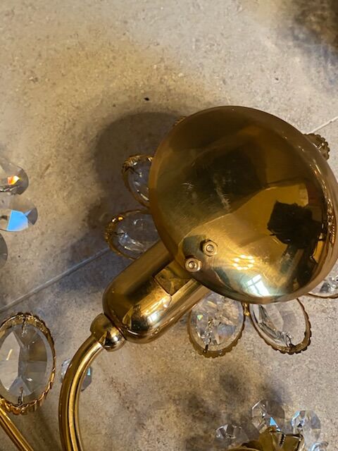 Pair of Palwa flower sconces