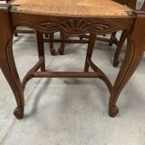 Set of eight Regency style chairs in solid oak, 20th century