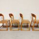 Series of 4 chairs Baumann Traineau