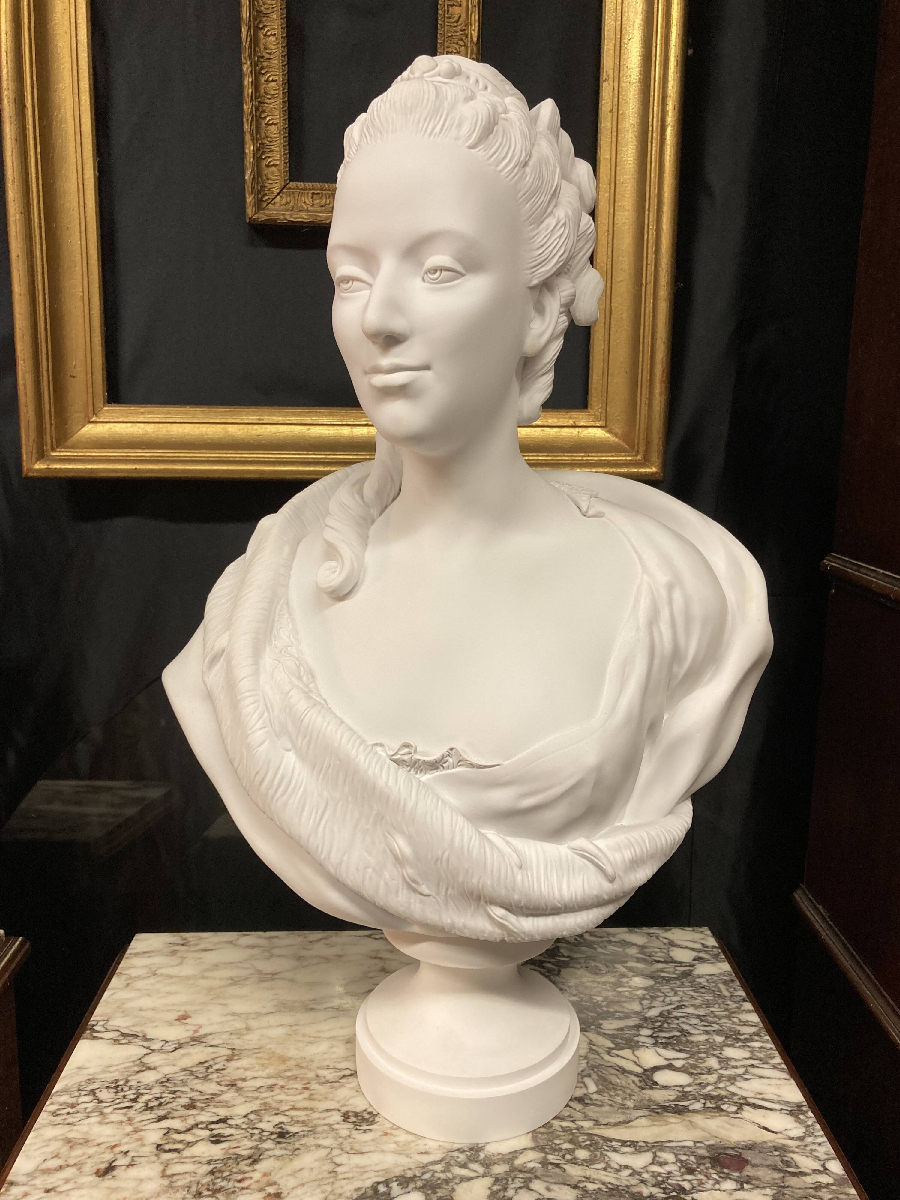Jean-Baptiste Fournier, Bust of Marie-Antoinette after Augustin Pajou