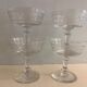 4 coupes à champagne en cristal taillé et soufflé