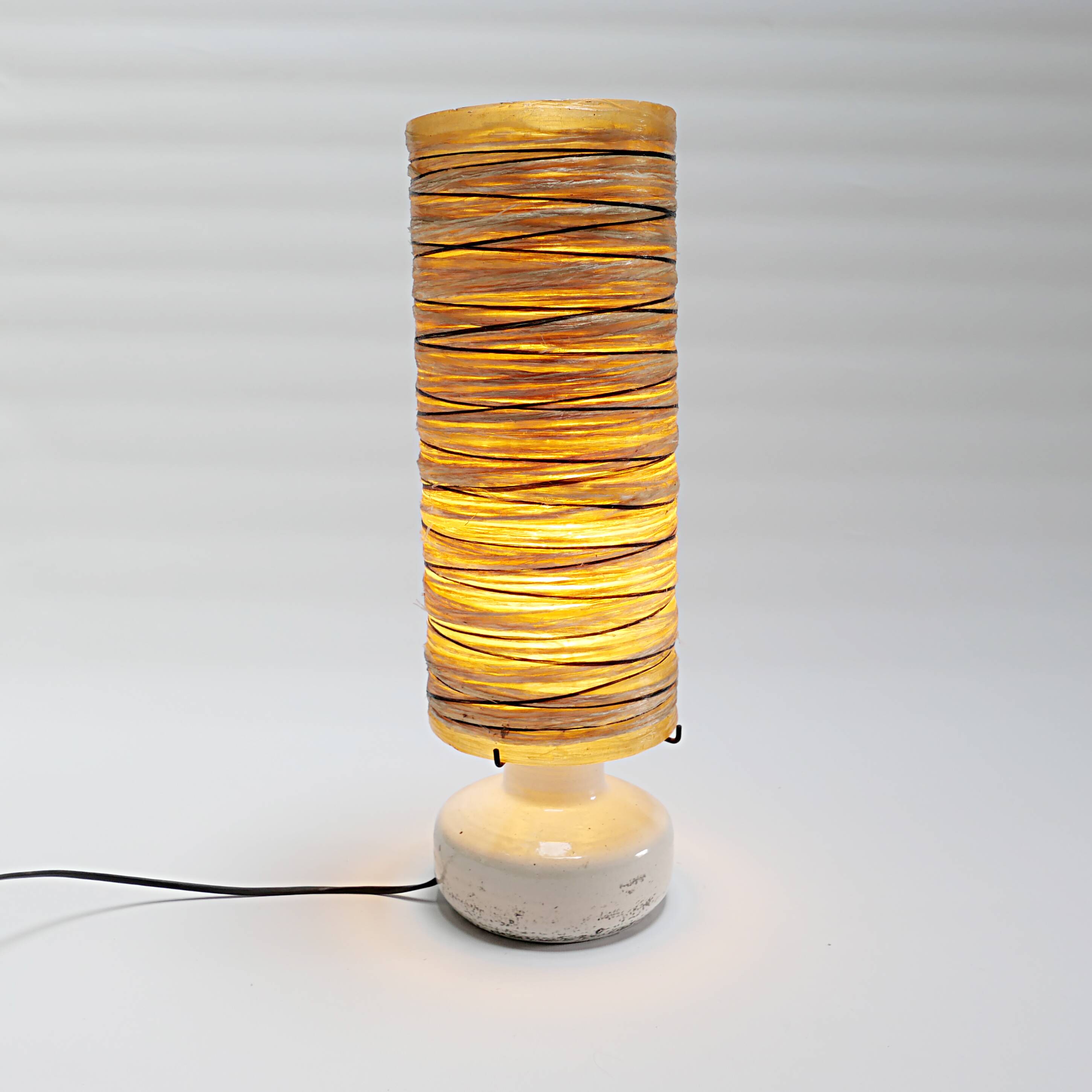 Vintage lamp from the 70s, design 1970s, ACCOLAY ceramic, resin, fiberglass