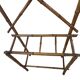 Art Deco, coat rack with bamboo mirror, diamond shape, around 1930.