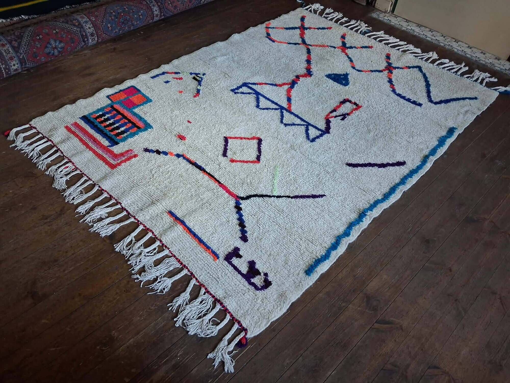 Handmade Beni Ouarain rug 240x170cm