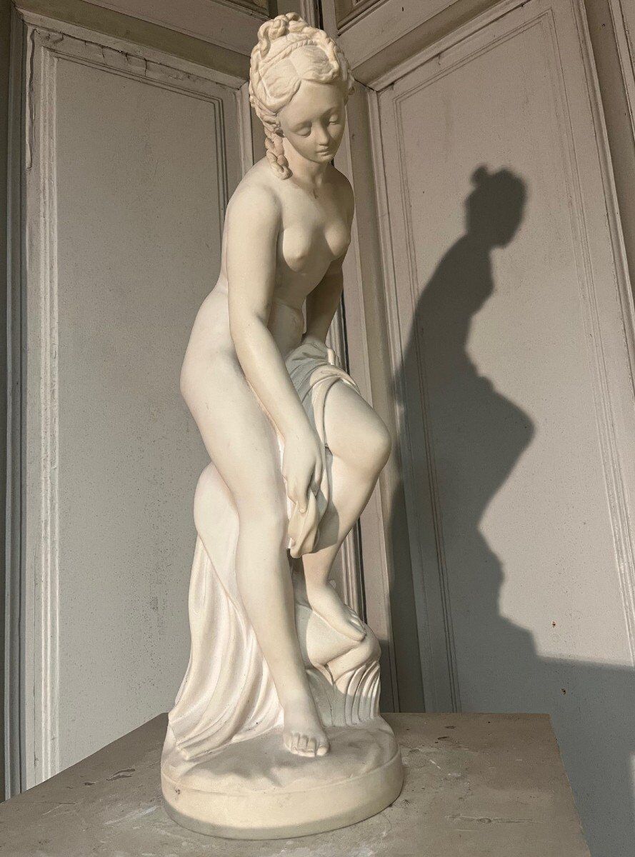 "Venus at Bath" sculpture by Dal Torrione, 20th century.