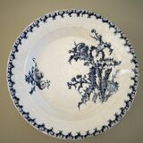 Plat en terre de fer Gien modèle Chardons
