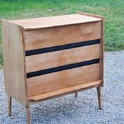 Vintage Gérard Guermonprez chest of drawers with 3 compass feet from the 50s