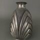 René Delavan Art Deco pewter vase hammered brassware