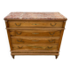 Louis XVI style chest of drawers with marble top