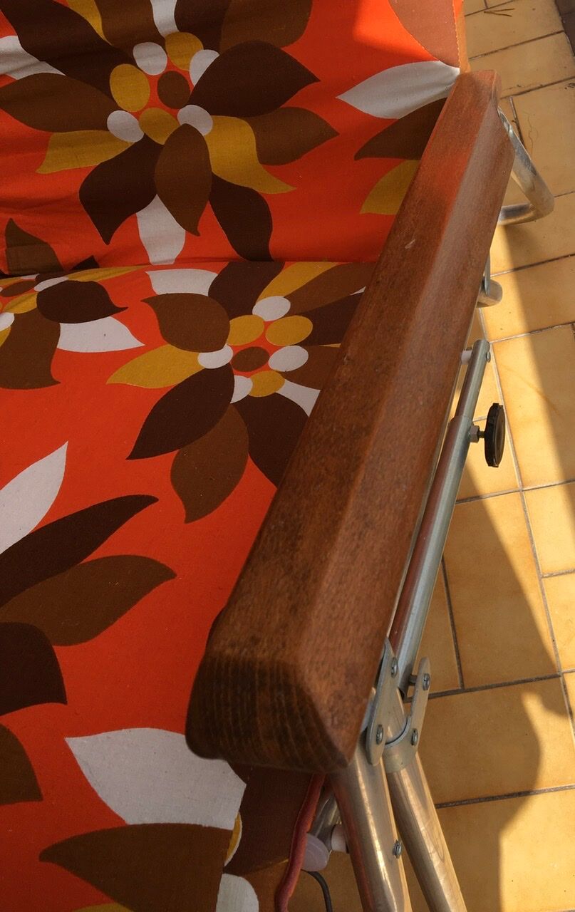 Outdoor lounge chair, vintage retro, 70s