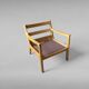 Lounge chair by Ole Wanscher for P. Jeppesen, Set of 2