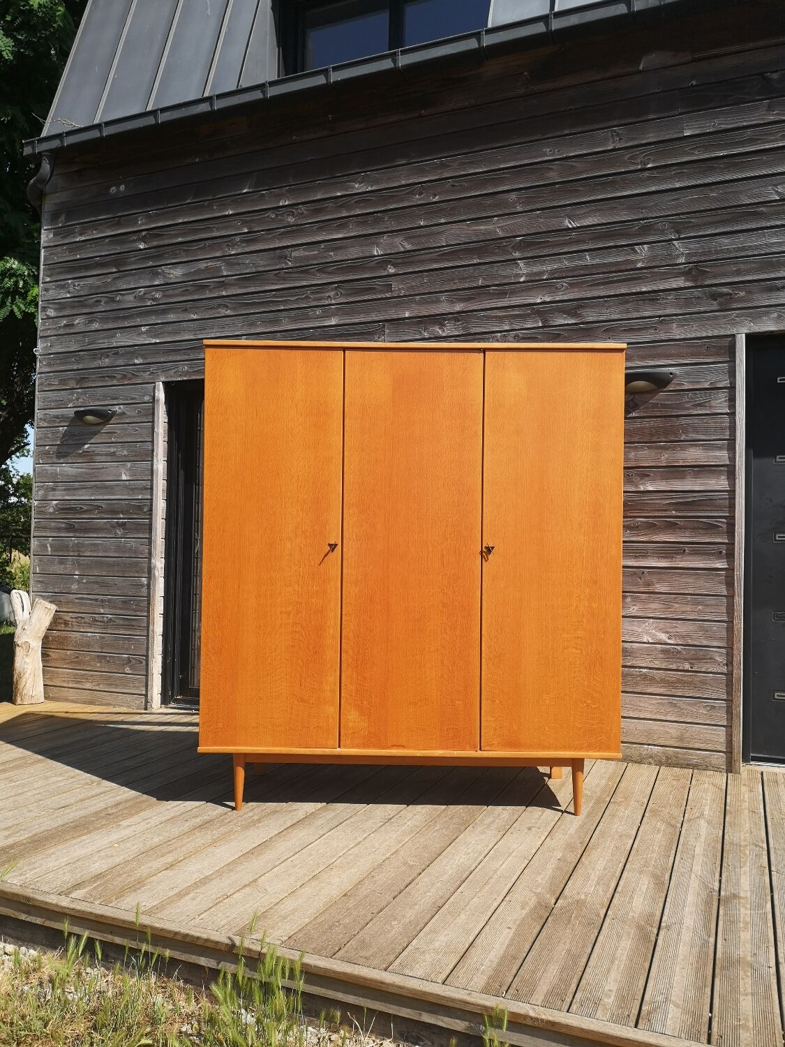 Vintage wardrobe dressing 3 doors