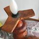 Olive wood lamp